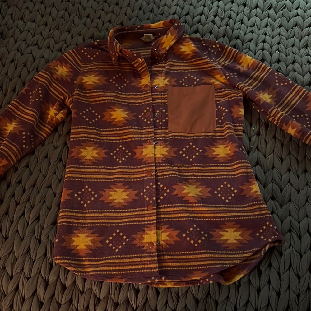 Duluth snap front fleece top